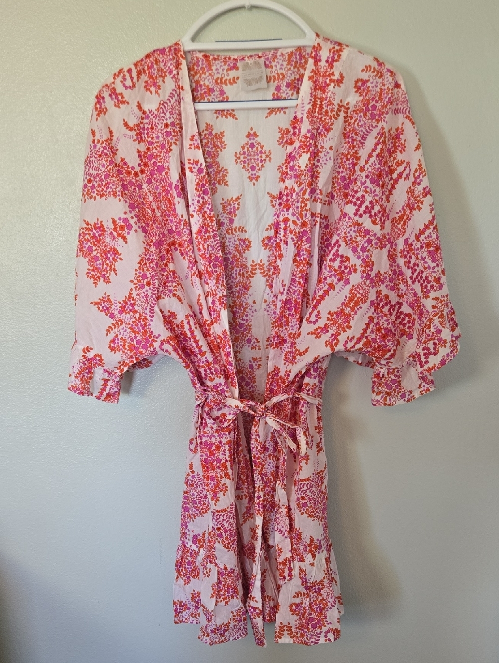 Plum Pretty Sugar | Pink Floral Cotton Robe